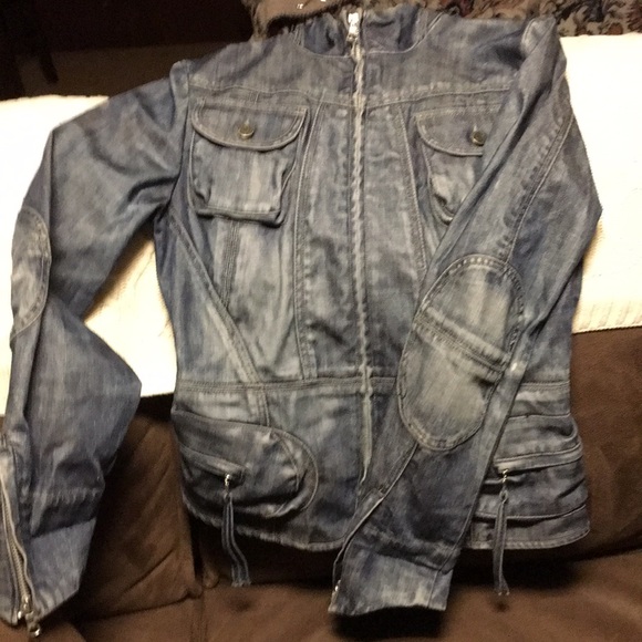 Moto Jean jacket size m - Picture 1 of 3